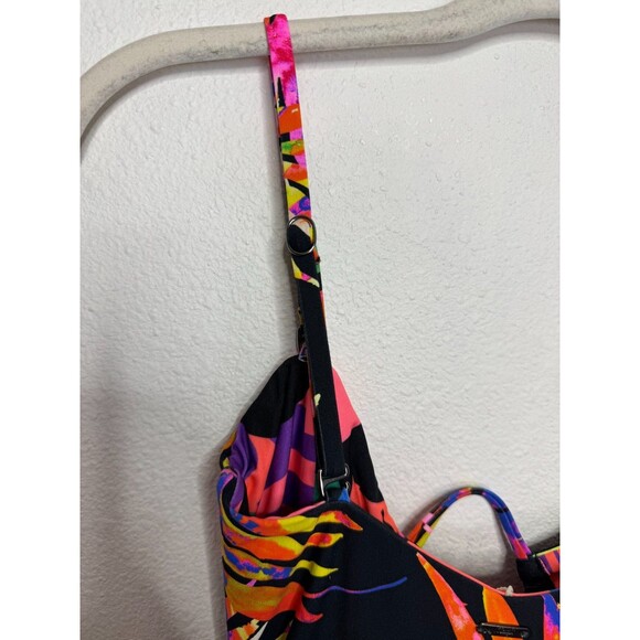 Maaji Small Reversible Katy Swimsuit One Piece Cut Out Tropical Multicolor NWT - Picture 11 of 16